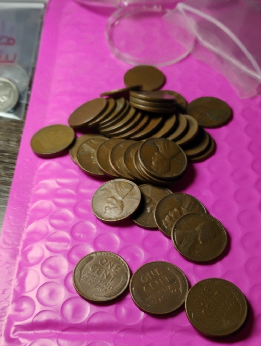 20Vintage One Cent Lincoln Wheat 1950s#1940s Some Duplicate No Culls Brown
